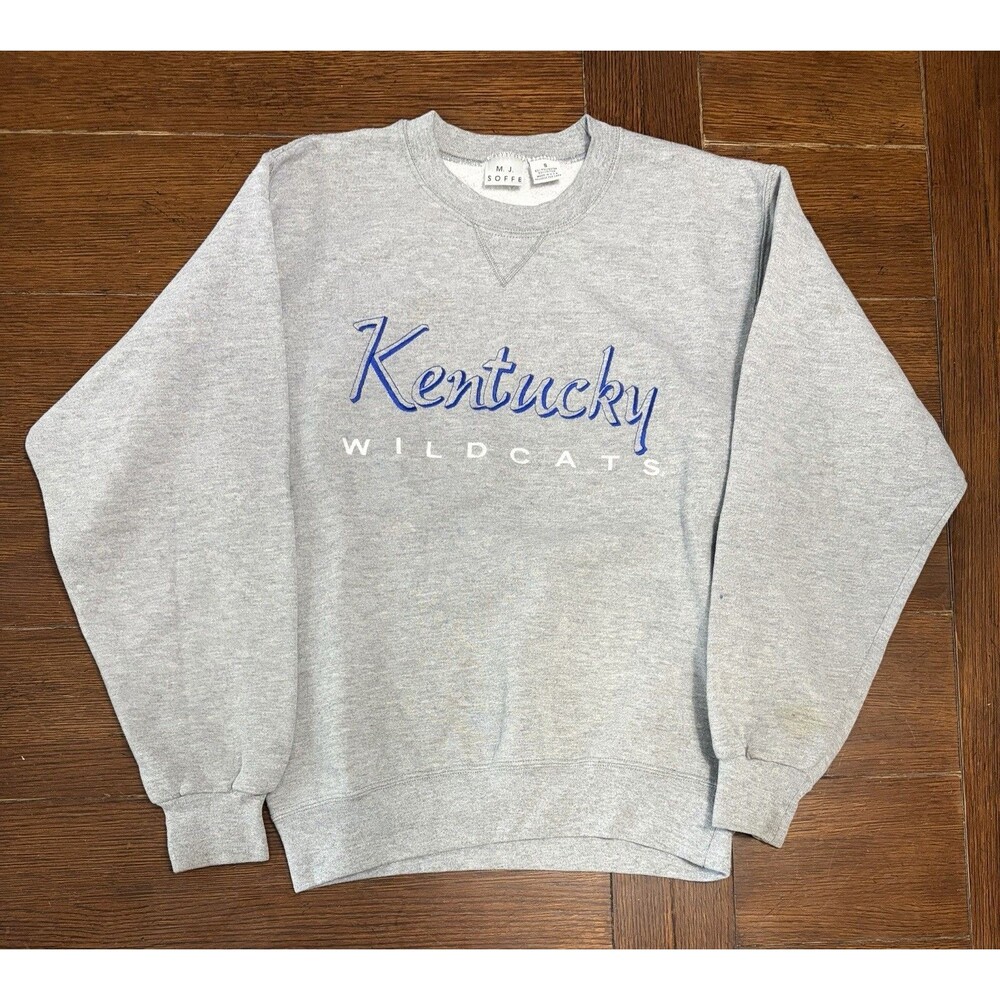 Vintage Kentucky Wildcats Men’s Size S Grey Made in USA Crewneck Sweater